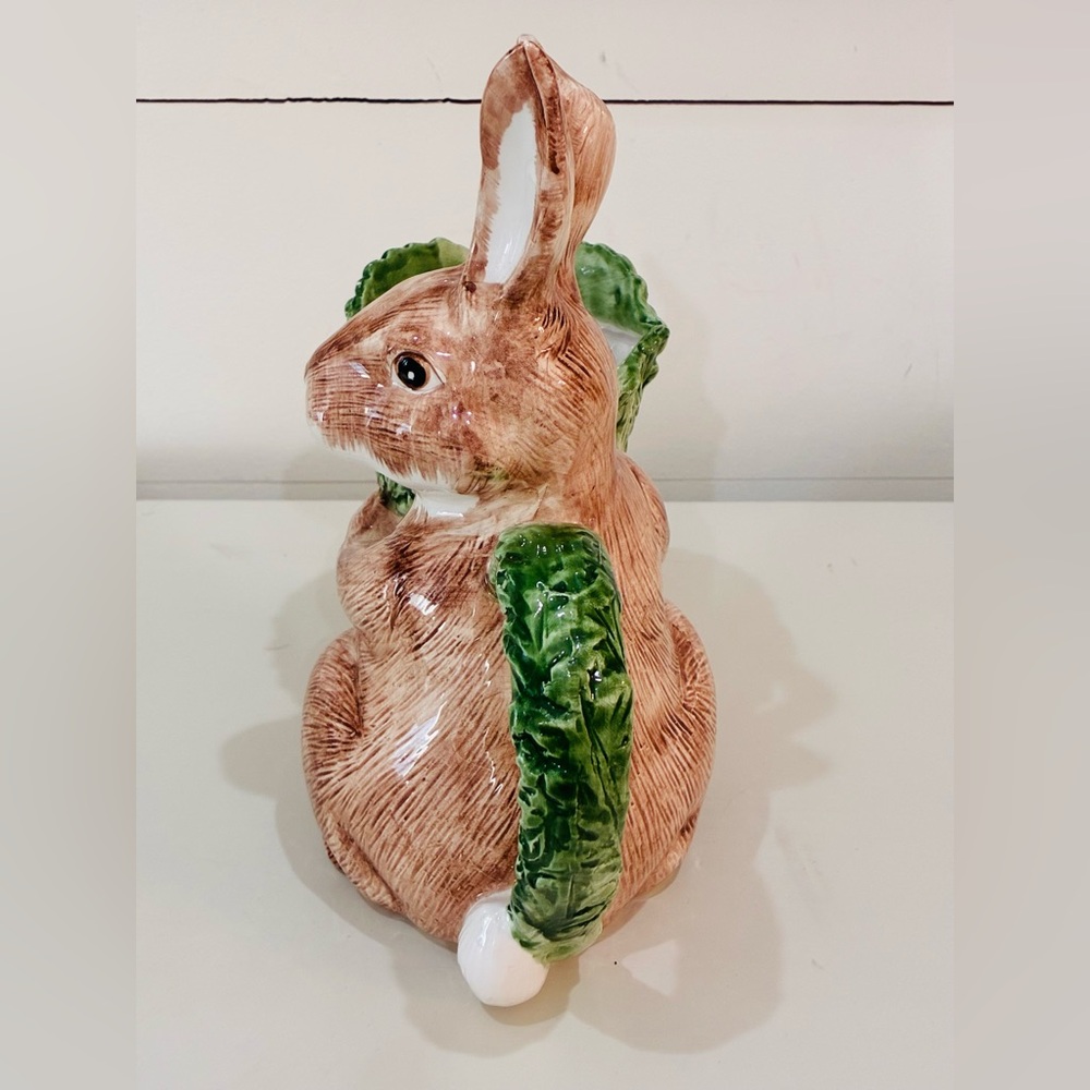 OCI Bunny Rabbit Carrot Pitcher 1.25 QT Easter Spring Ceramic Omnibus Style
VTG - Picture 2 of 7